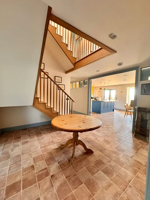 Beautifully renovated living room completed by Big Sky Construction in Norfolk