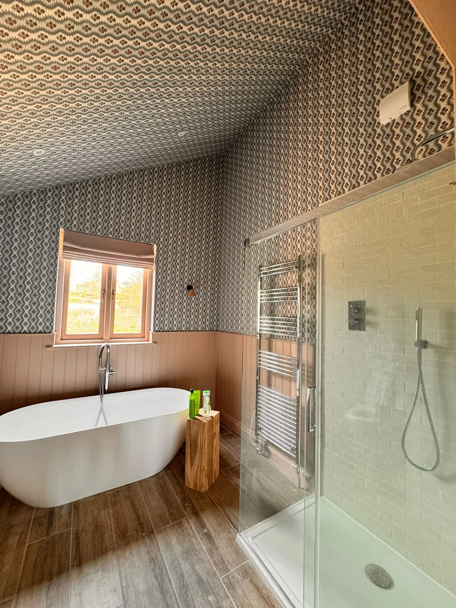 Modern bathroom renovation completed by Big Sky Construction in Norfolk
