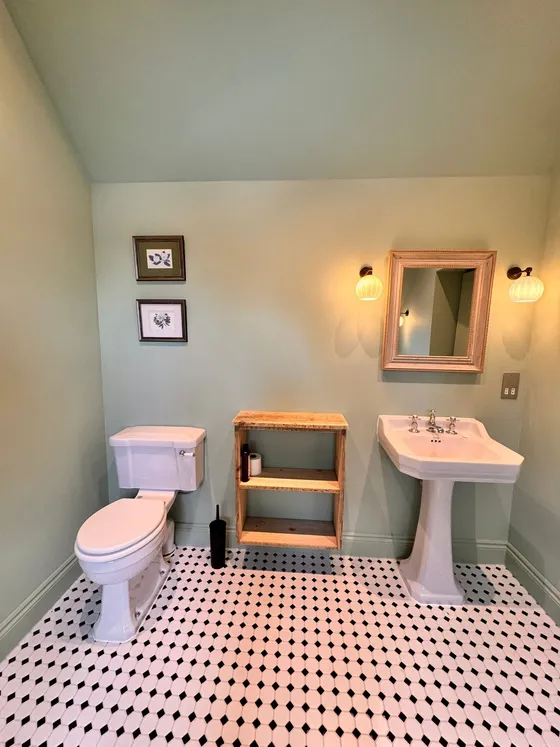 Fully tiled bathroom completed by Big Sky Construction in Norfolk